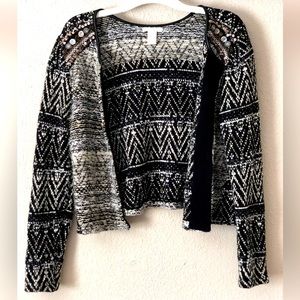 H&M Knit Cropped Jacket, Size 8